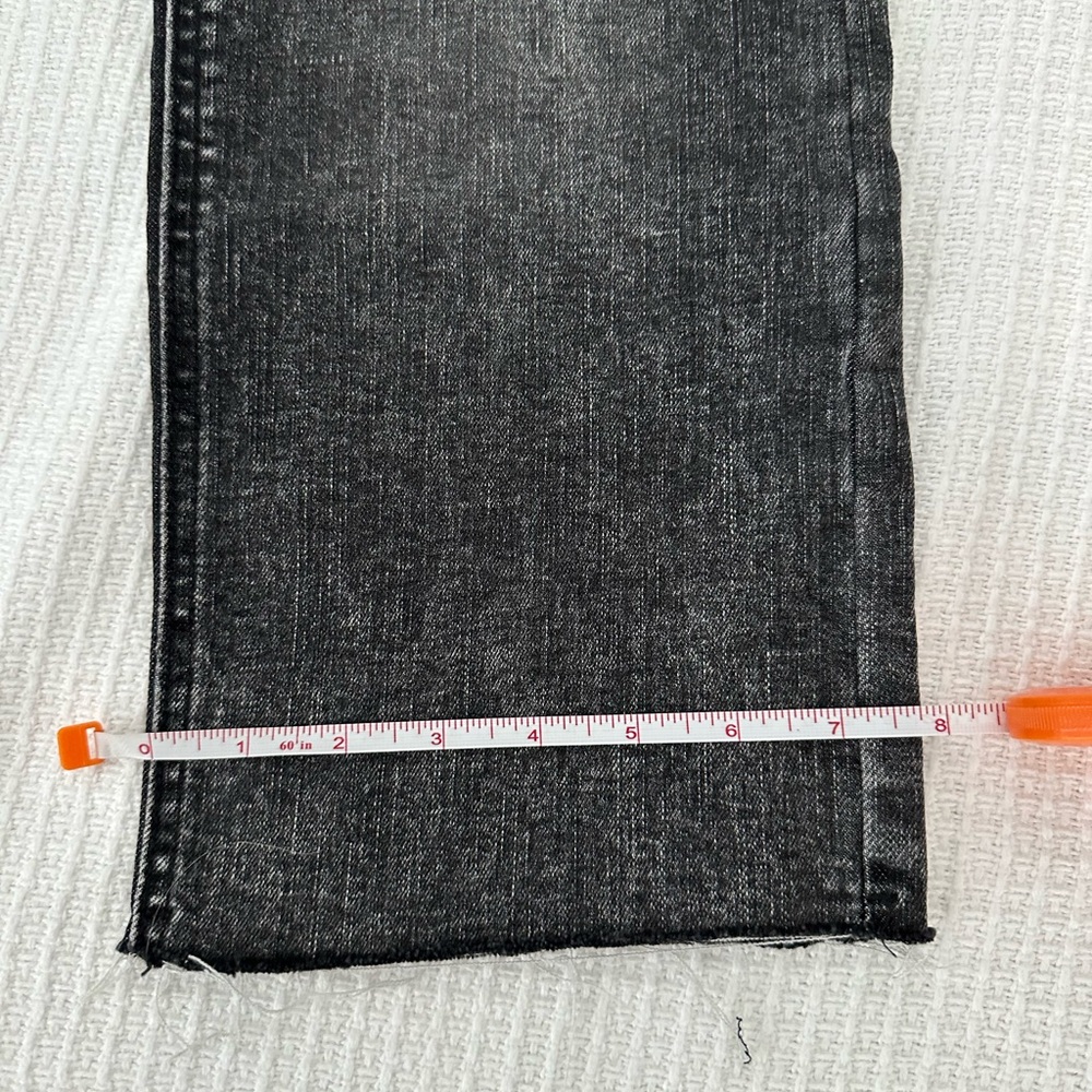 OAT New York Black Straight Leg Jeans with Contrasting Stitching - Picture 7 of 10